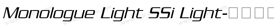 Monologue Light SSi Light字体转换